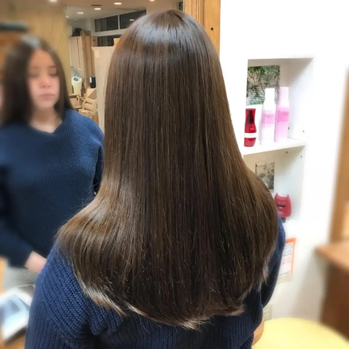 セミロング 高畑×縮毛矯正 松下直揮のヘアスタイル