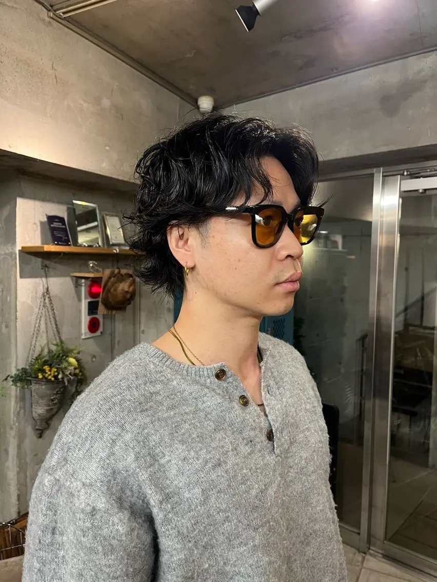 ショート パーマ メンズ メンズパーマ ニュアンスパーマ 関谷 航太のヘアスタイル