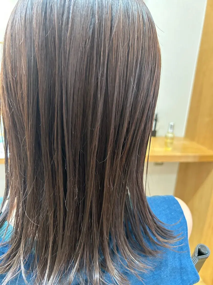 ミディアム カラー ラベンダーカラー ピンクカラー ピンクラベンダー 佐藤 かののヘアスタイル