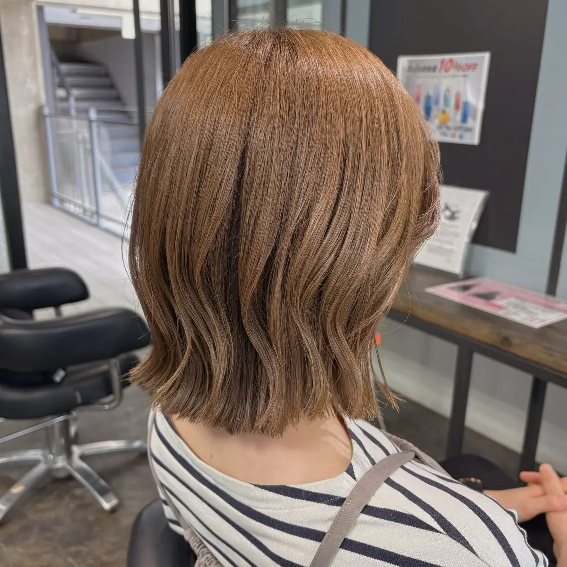 ショート カラー ベージュカラー ブリーチ 透明感カラー ブリーチなしカラー カット ヘアカラー トリートメント 韓国ヘア/縮毛矯正 /レイヤー🫧ユイカのヘアスタイル
