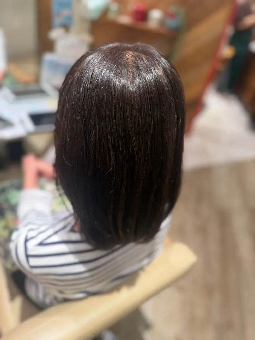 ミディアム カラー ヘアアレンジ 艶髪白髪染め★ 野口心花のヘアスタイル