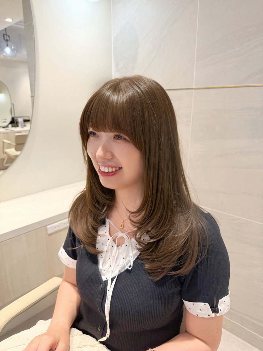 ミディアム カット ヘアカラー 🌿似合わせ/透明感 /メンズも◎/チサのヘアスタイル