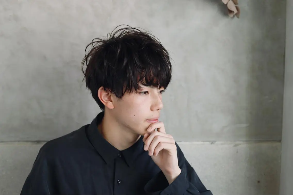 ショート パーマ 落合 優樹のヘアスタイル