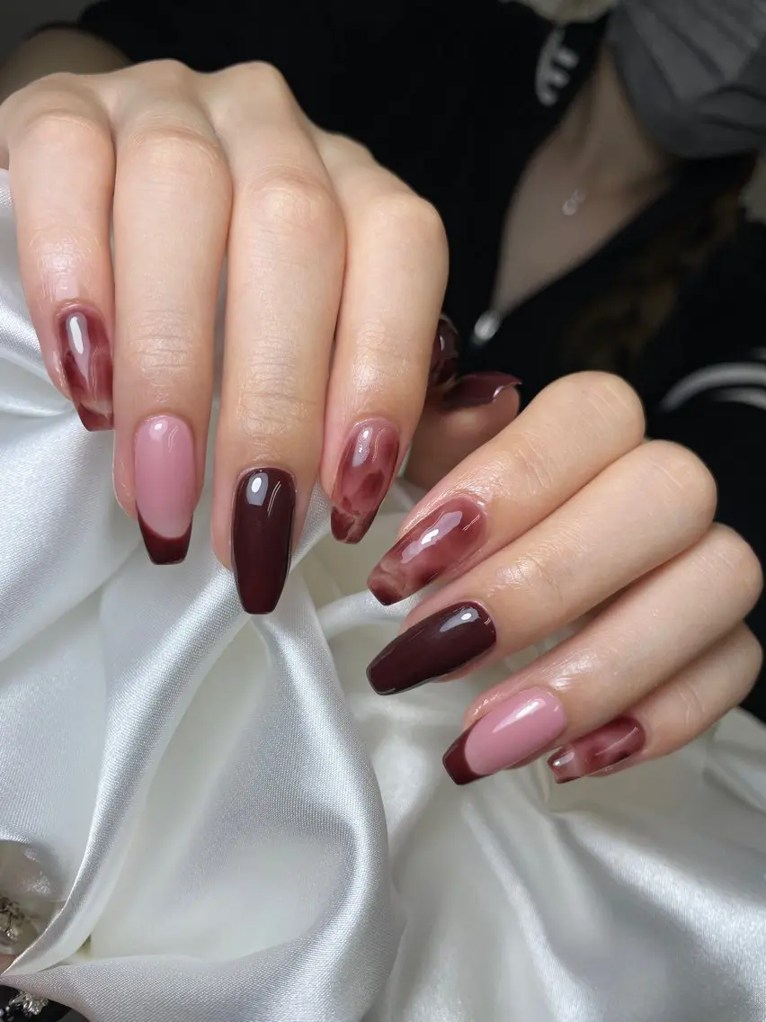 ネイル チークネイル 桜ネイル 長さ出し フットネイル ジェルネイル YURI NAILのネイルデザイン