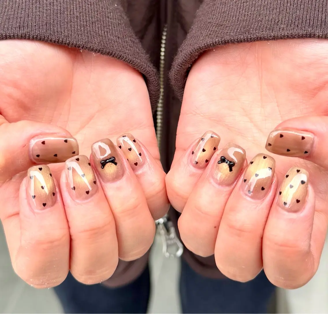ネイル バレンタイン HazeGrass NAILのネイルデザイン