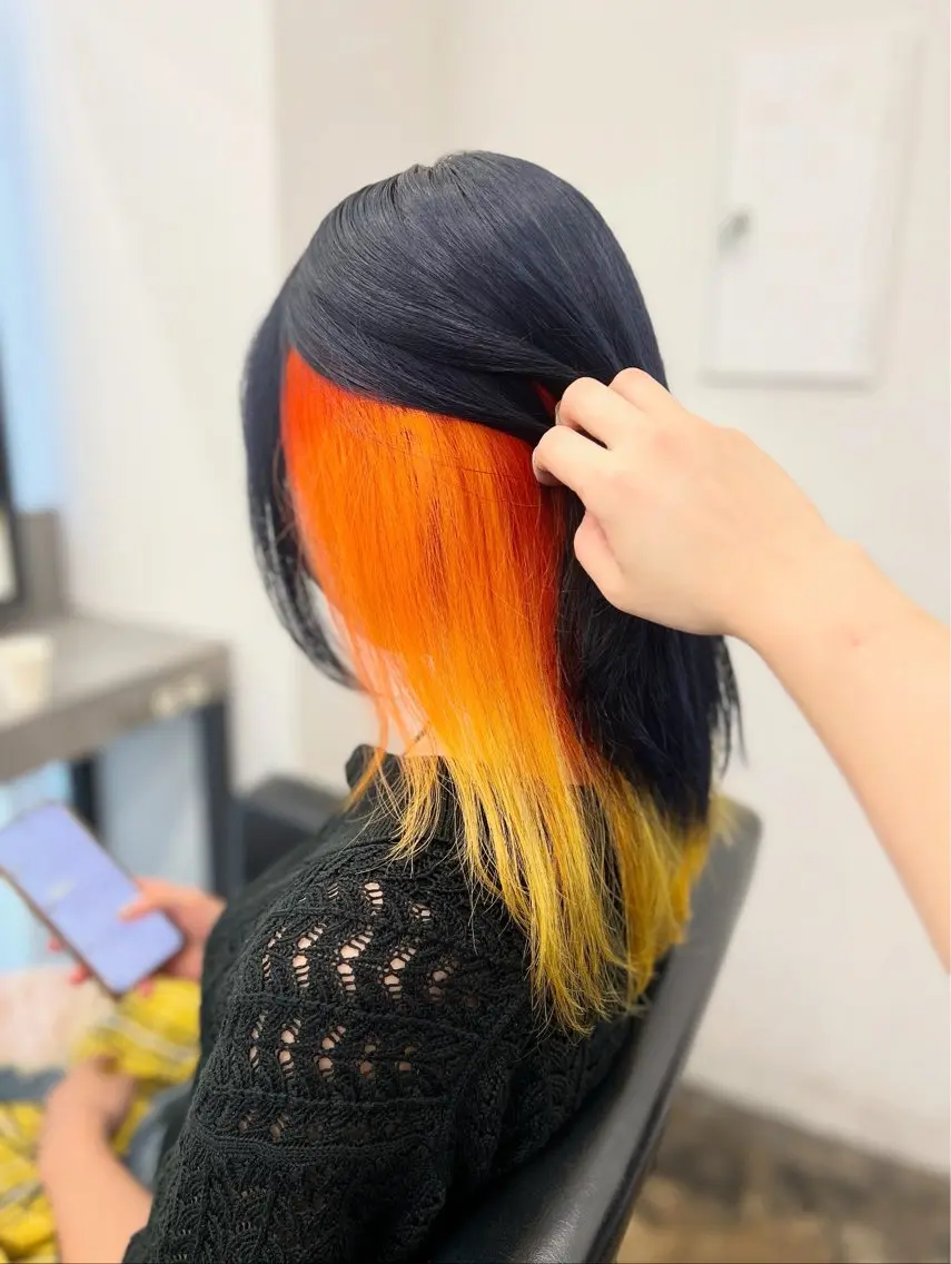 セミロング カラー カット ヘアカラー 透明感カラー特化🫧 🦋栗原🦋のヘアスタイル
