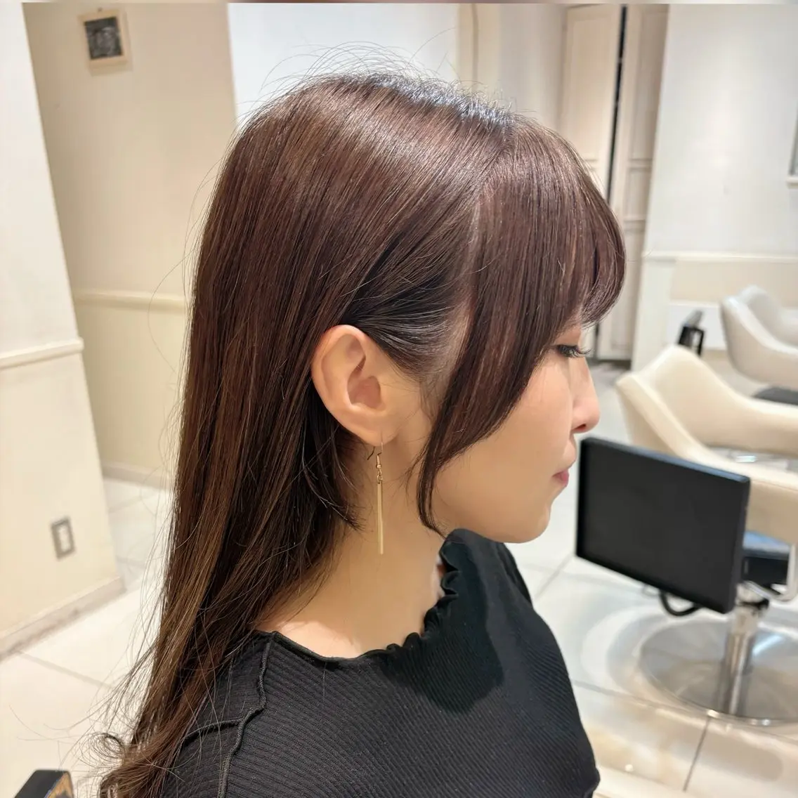 根本カラー+顔まわりカットの写真