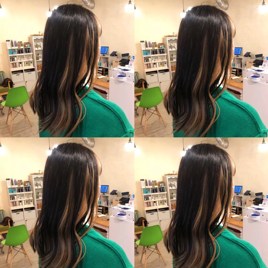 ロング 艶カラー🩵💛 NANAのヘアスタイル
