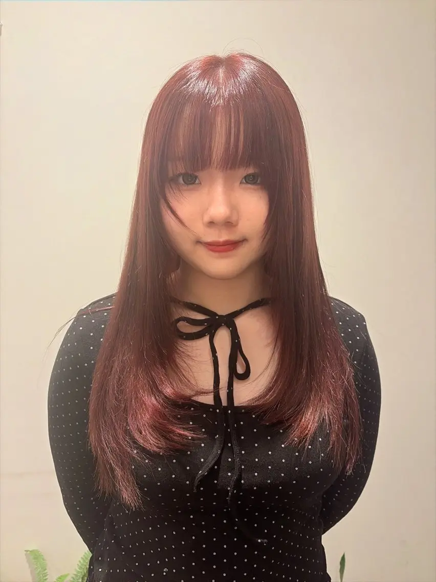 カラー ブリーチ ブリーチなしカラー ヘアカラー ハイトーン/韓国風 LOA Riaのヘアスタイル