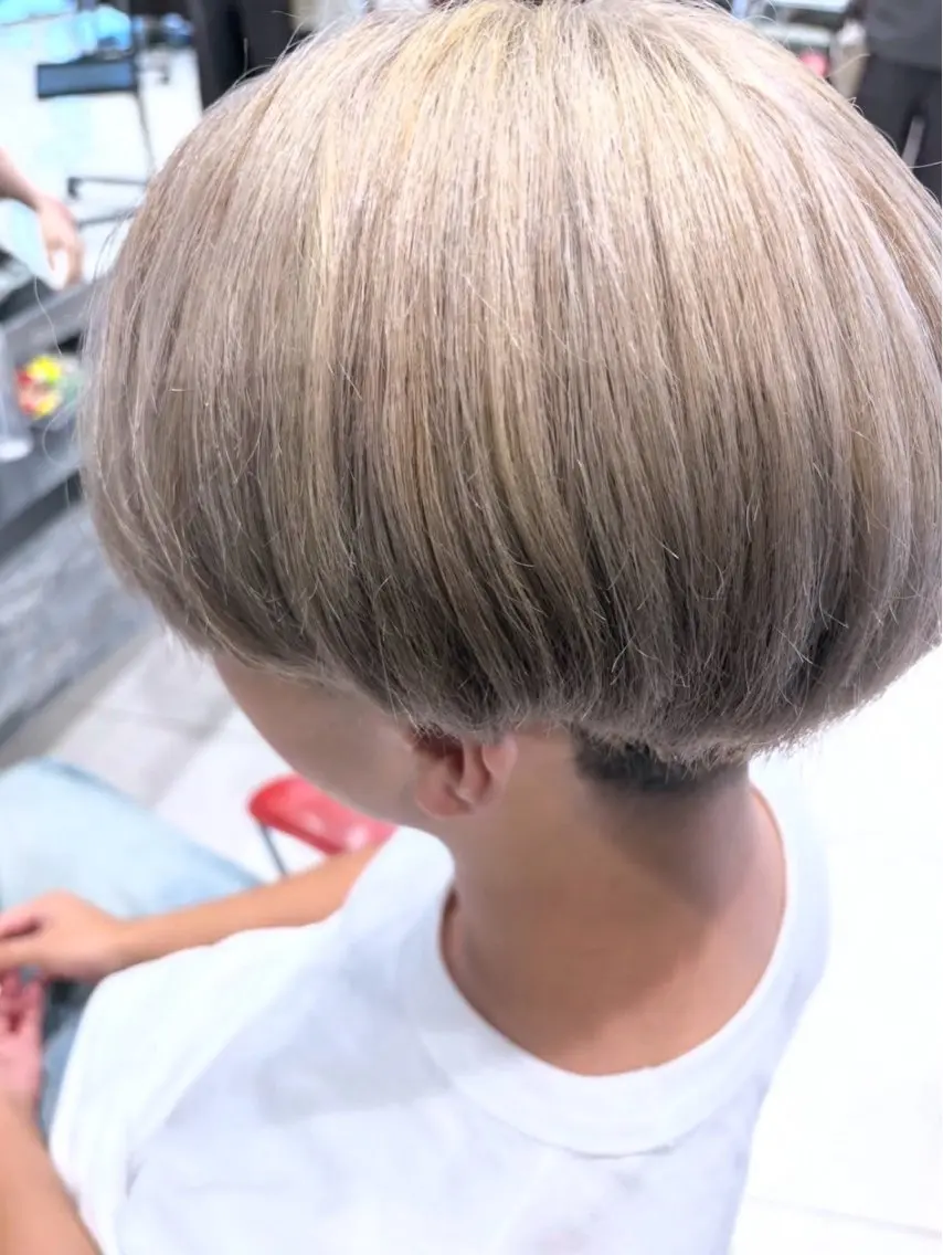 ショート カラー メンズ 矢口 将旭のヘアスタイル