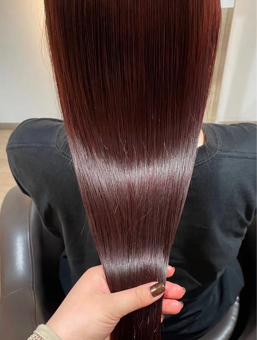 ロング カラー トリートメント 酸性ストレート カット ヘアカラー 縮毛矯正 トリートメント haruna / Toruveのヘアスタイル