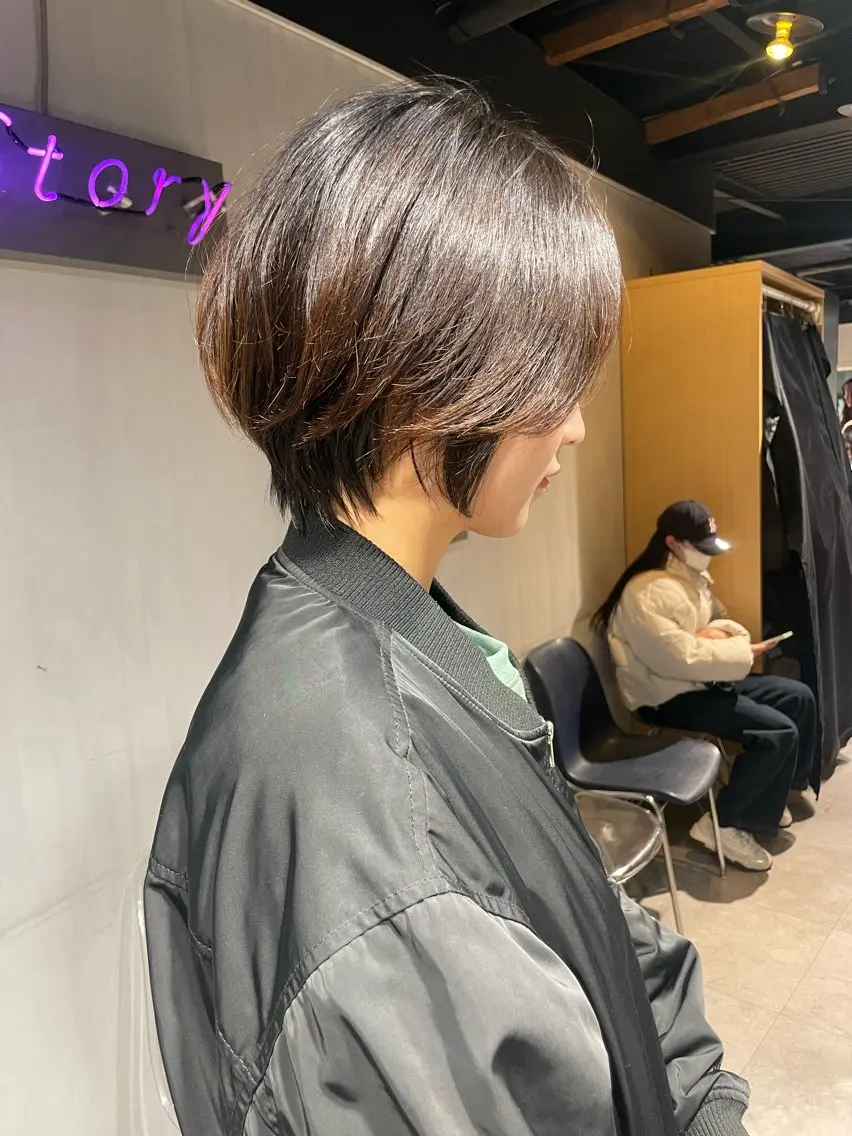 ショート カラー カット トリートメント ヘッドスパ 🦋ハイトーンボブ ショート🦋トシキのヘアスタイル