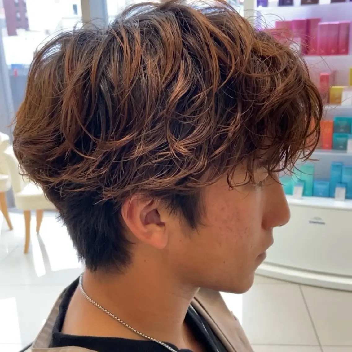 パーマ メンズ メンズパーマ メンズ縮毛矯正 ♠️店長下平隼人のヘアスタイル