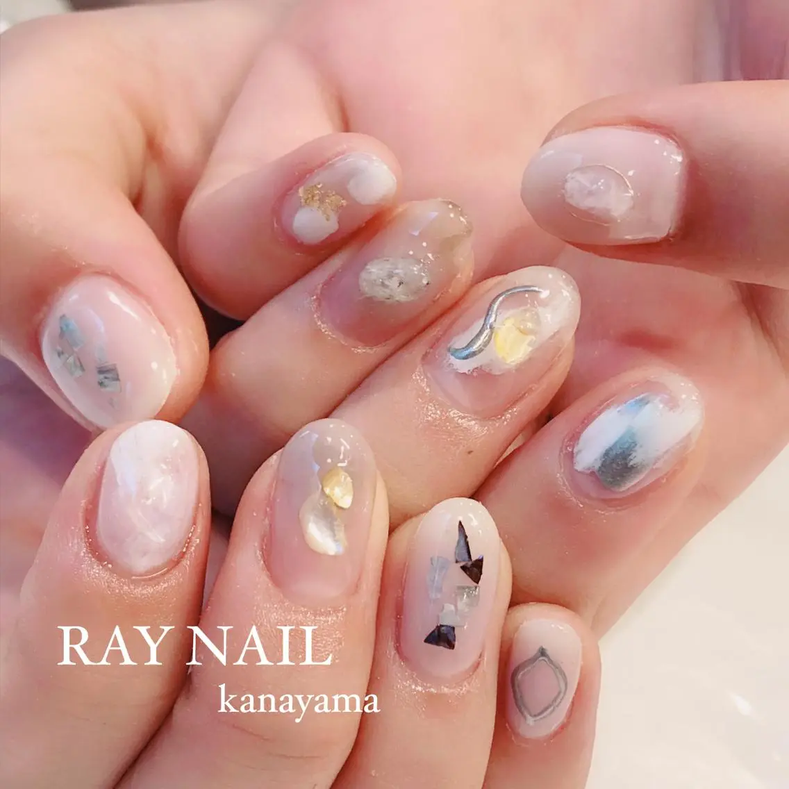 ネイル ニュアンスネイル Arowa 伊田のネイルデザイン