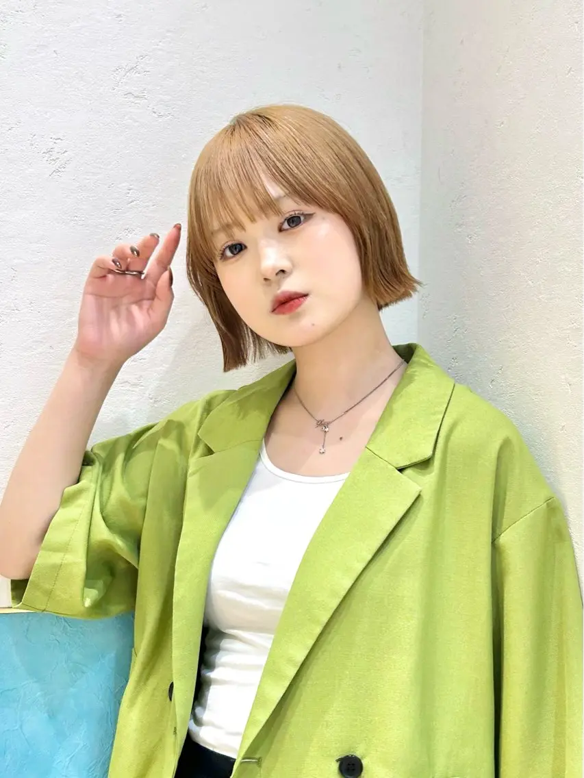 ショート カット トリートメント 🍎大人可愛い小顔 ボブ🍏shioのヘアスタイル