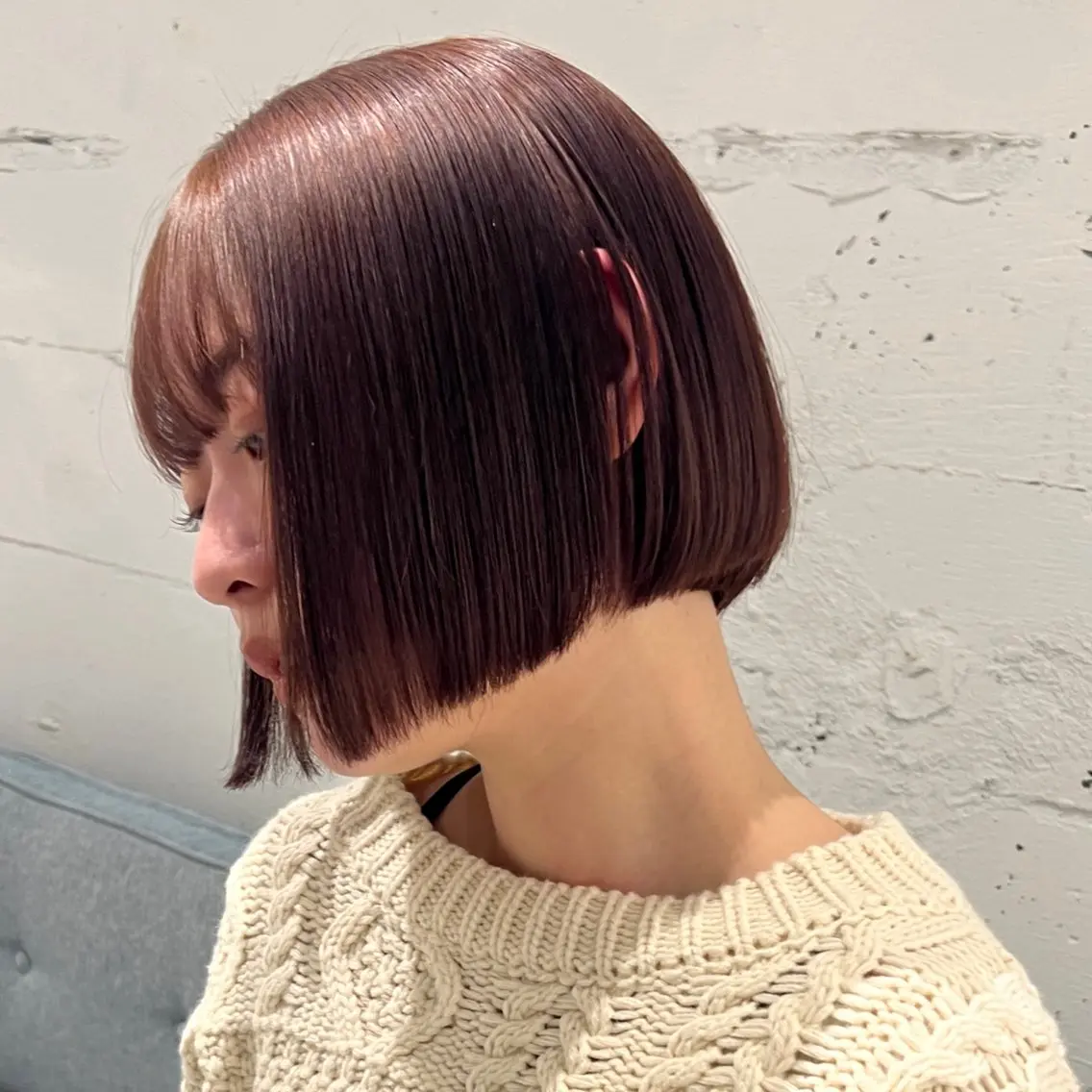 ショート カラー ヘアカラー トリートメント 峯田 優花のヘアスタイル