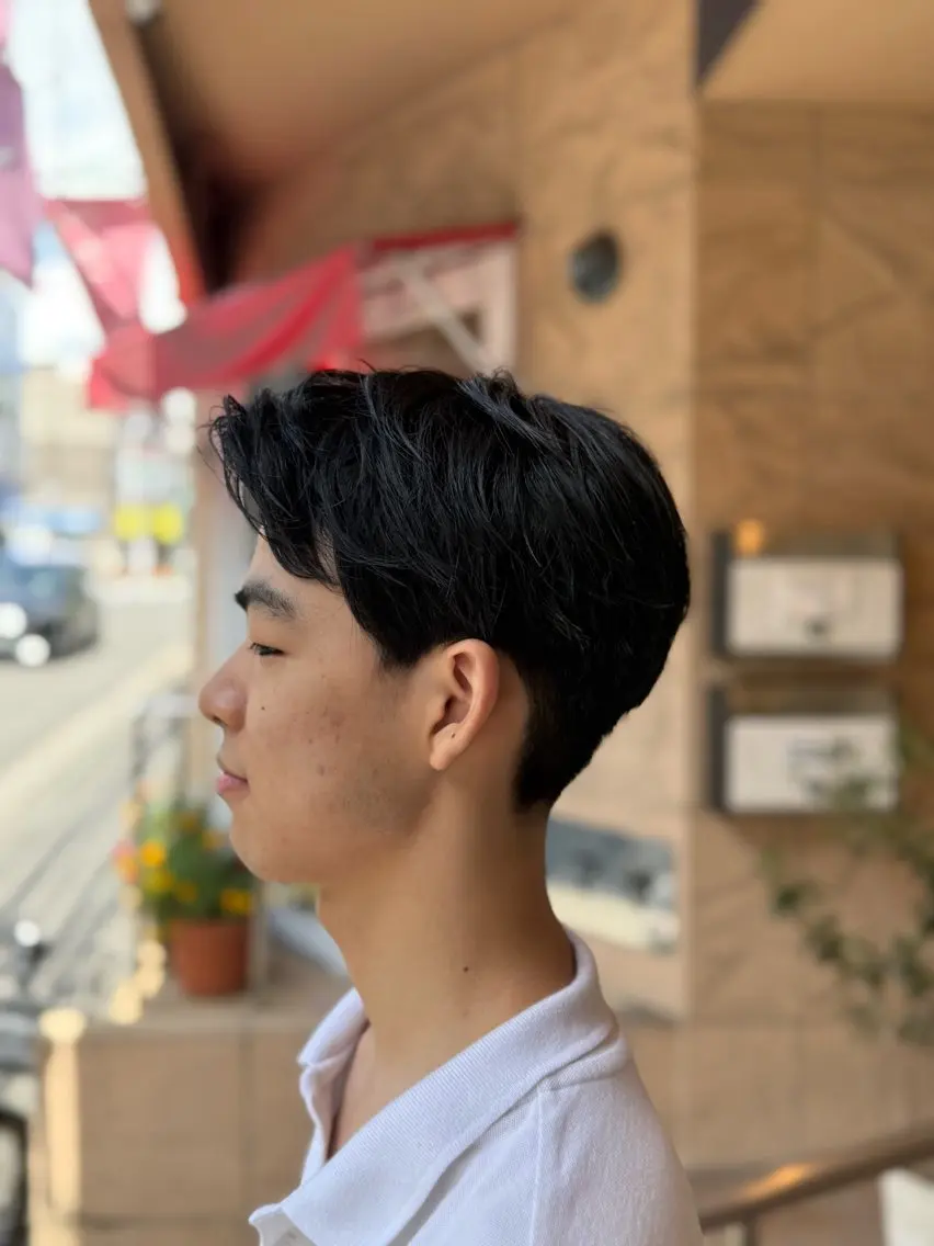 メンズ カット 深田 聡太のヘアスタイル