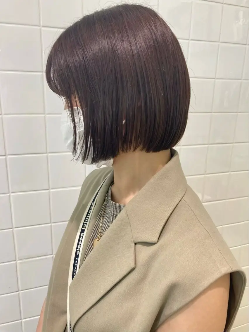 カラー ボブ 🍃メンズヘア TAKUMI🍃のヘアスタイル