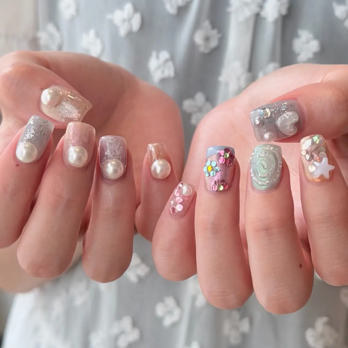 ネイル ハンドネイル 🎀フェイ フェイ🫧💗のネイルデザイン