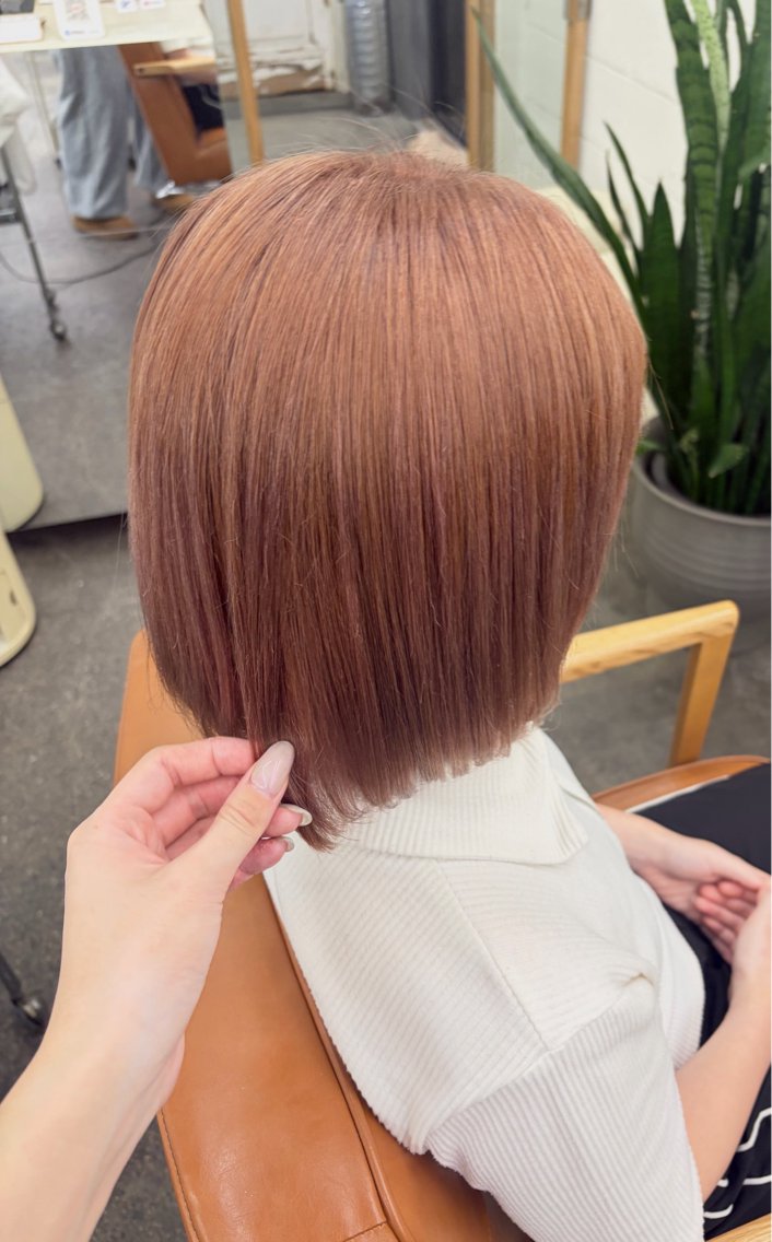 ミディアム ヘアカラー タナカ ホノカのヘアスタイル