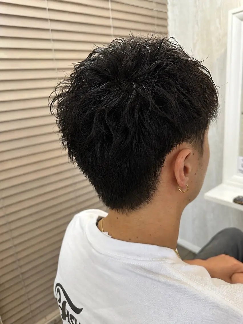 メンズ カット azuma メンズ 艶カラーのヘアスタイル