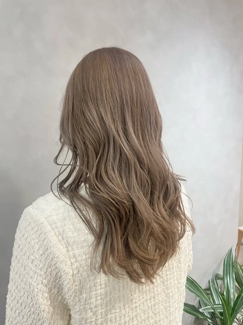 セミロング カラー ヘアアレンジ カット ヘアカラー トリートメント 🎀レイヤー 透明感 カラーyuuri🎀のヘアスタイル
