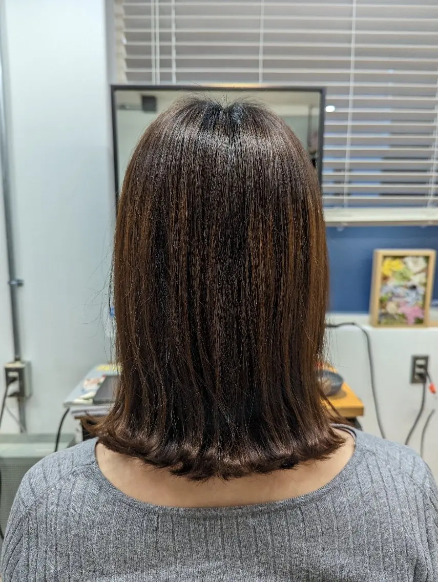 ミディアム 外ハネヘア Kokeshi/吹上 /Rymlhairのヘアスタイル