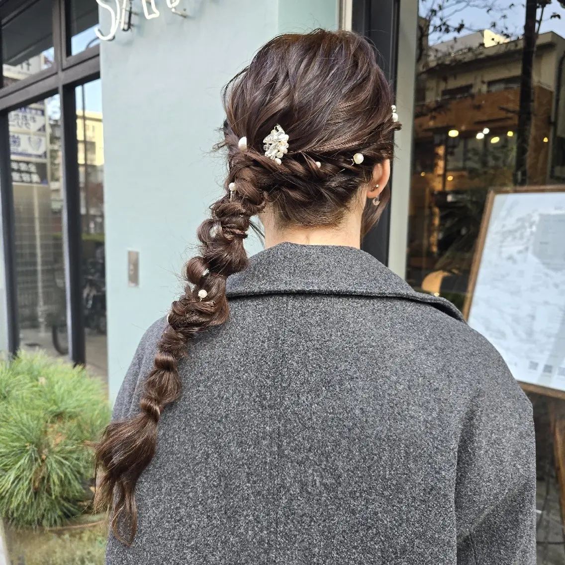 ヘアアレンジ ヘアセット ハヤシ マユ ✂ 府中美容室のヘアスタイル