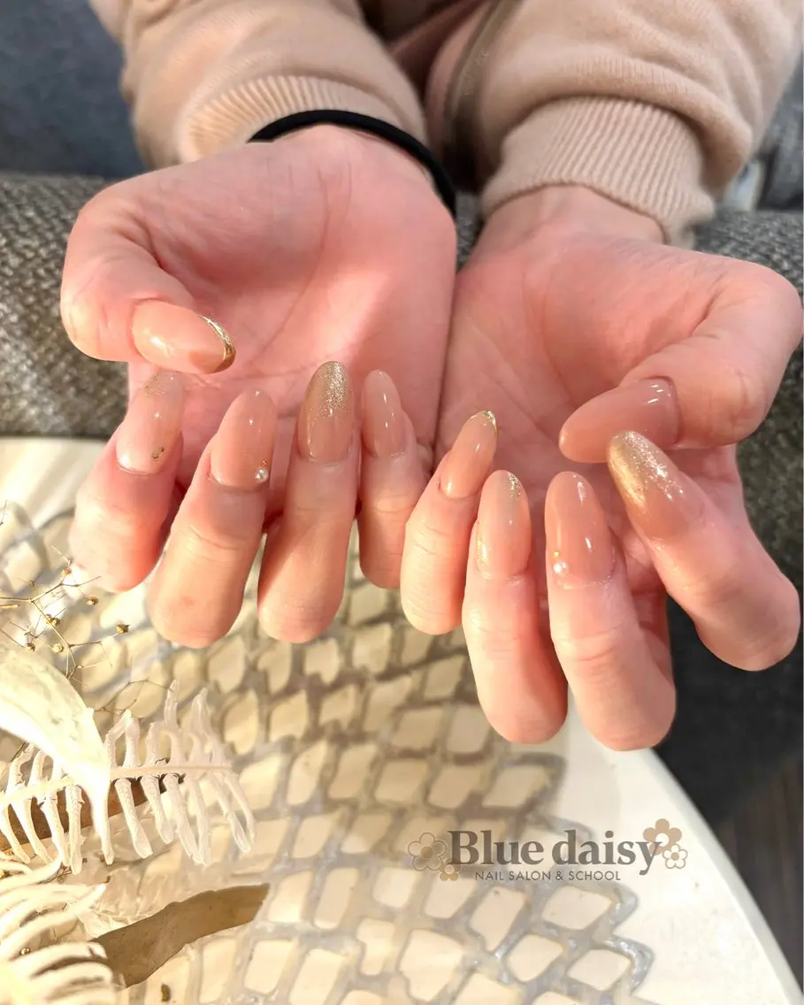 ネイル ハンドネイル Blue daisy 栄本店のネイルデザイン