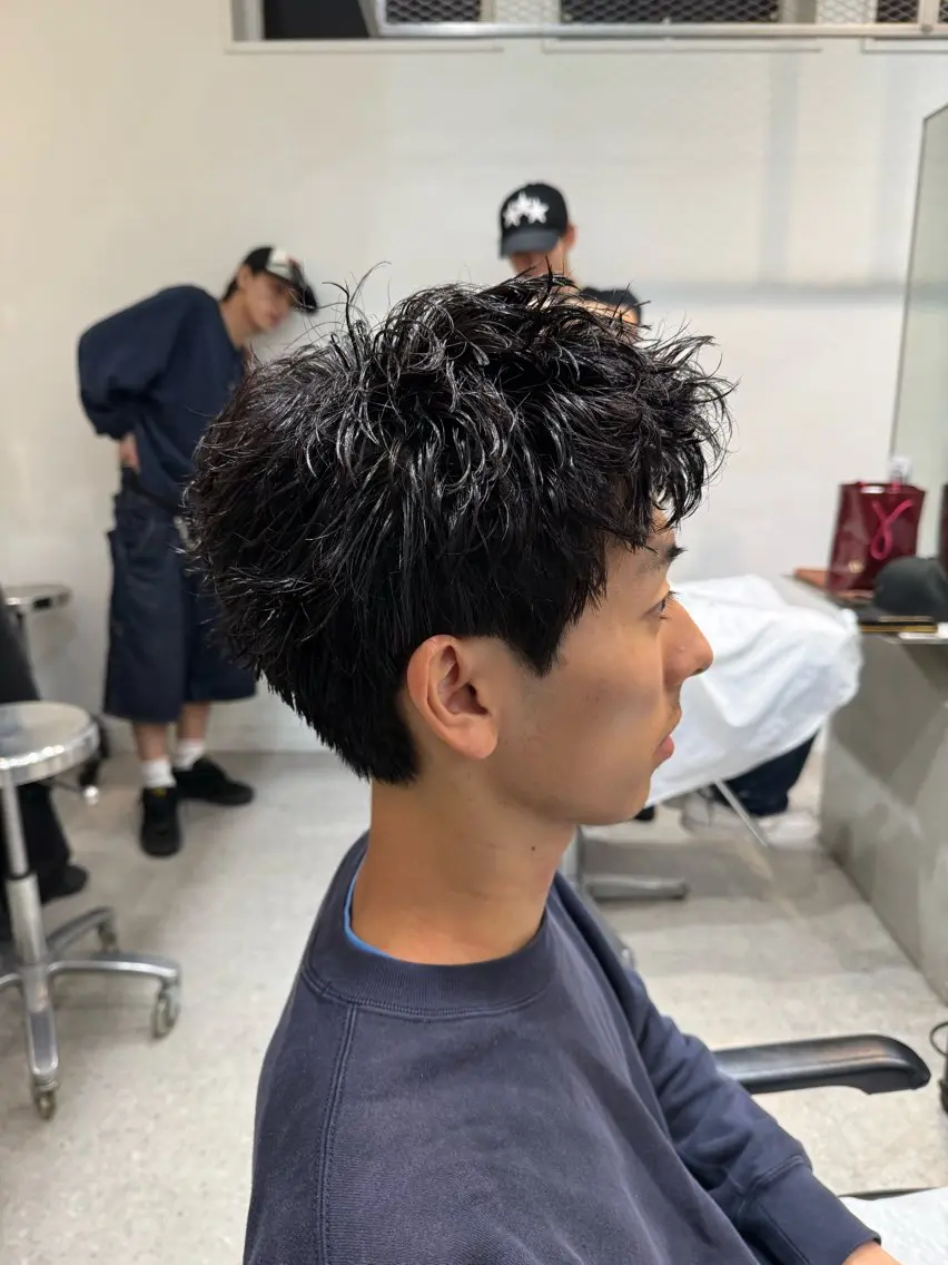 ショート パーマ カット パーマ fifth｜メンズ パーマ・フェード村田のヘアスタイル