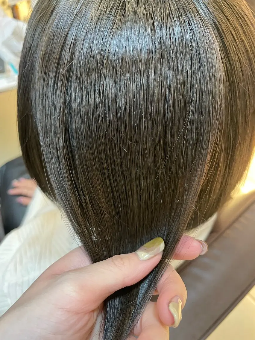 ショート カラー ヘアカラー トリートメント 似合わせまつパ× 透け感カラー/ゆりのヘアスタイル