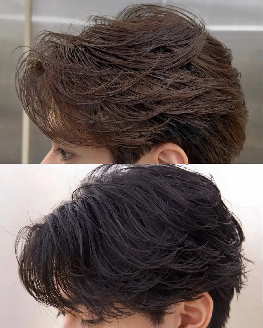 メンズ カット パーマ 伊佐治 秀弥のヘアスタイル