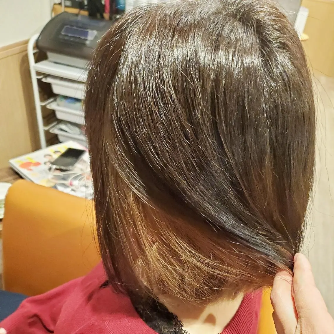ミディアム カラー アディクシーカラー 外国人風カラー トリートメント カット トリートメント spa hair ark 富井直美のヘアスタイル