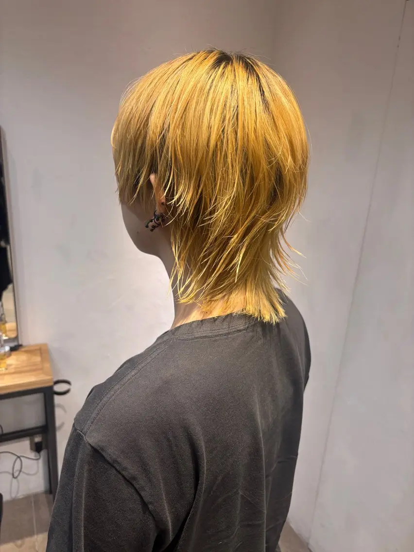 ショート メンズ メンズウルフカット ウルフカット ノボリ モネ ／ Lomaliaのヘアスタイル