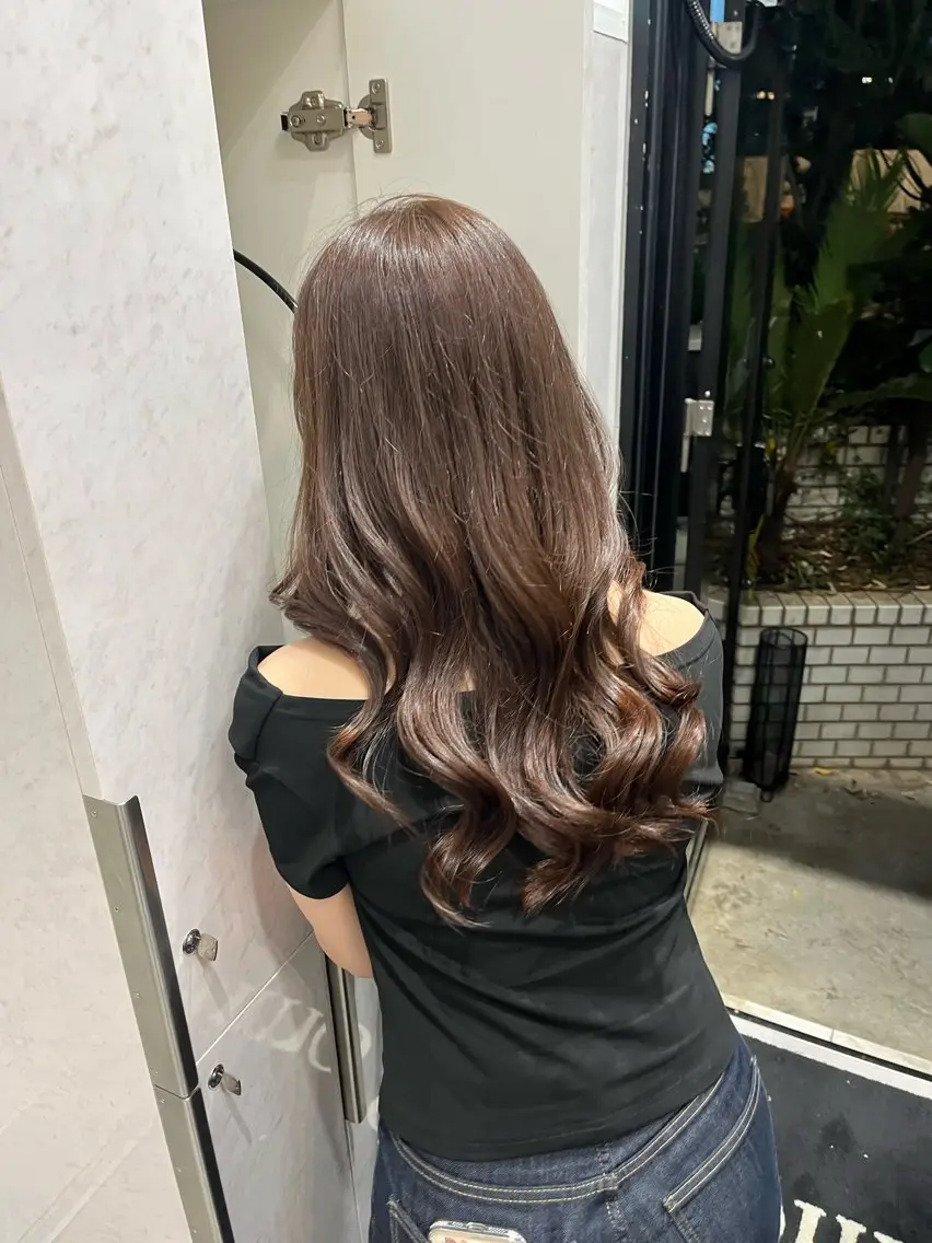 ロング カラー 小船 柚月のヘアスタイル