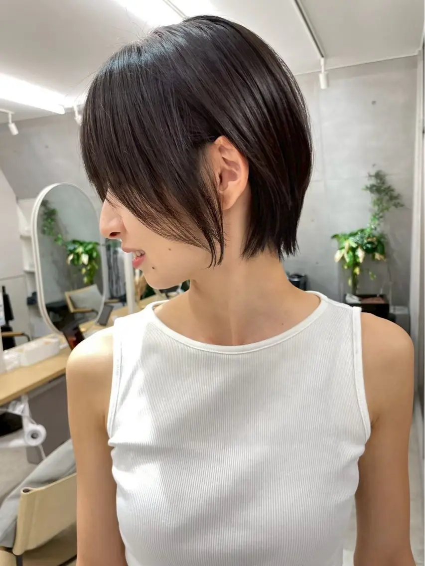 ショート ボブ🩵 ハイトーン🩵風愛のヘアスタイル