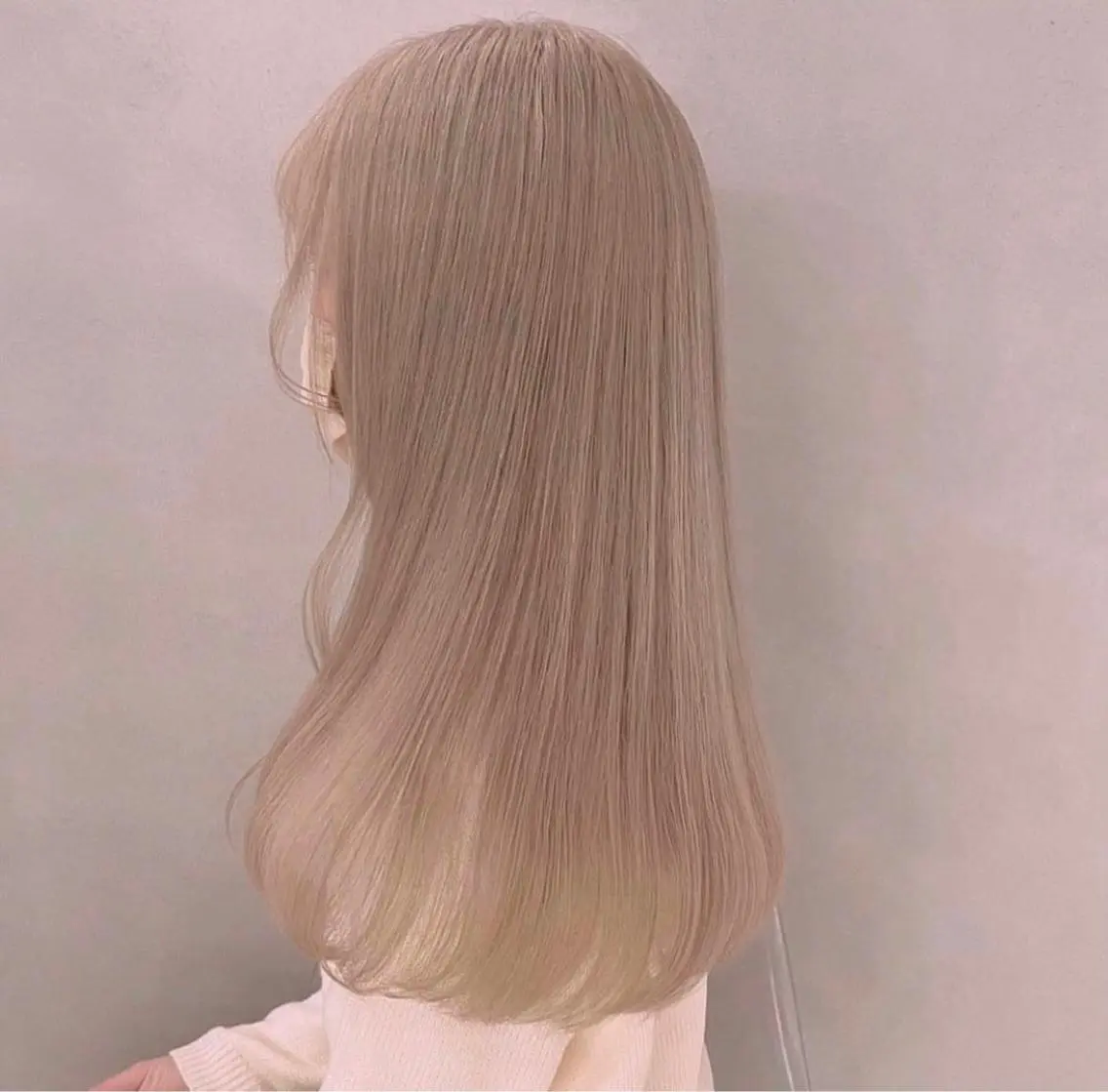 セミロング カラー ブリーチ 店長 こうすけのヘアスタイル