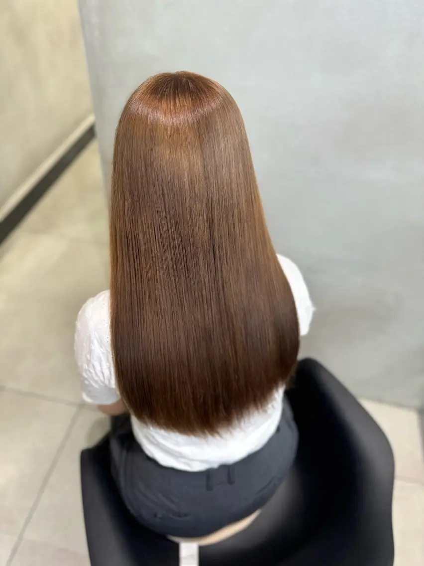 ロング カラー ベージュカラー ブリーチ ブラウンカラー ブラウンベージュ ヘアカラー 大阪 梅田/ ハイトーン/エクステのヘアスタイル