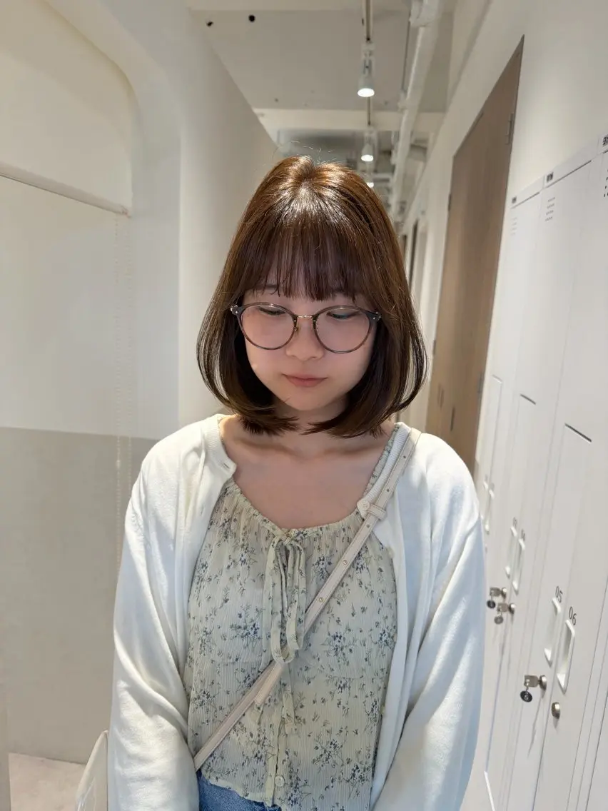 ミディアム カラー カット ヘアカラー トリートメント SALOWIN名古屋 本山店 naoのヘアスタイル