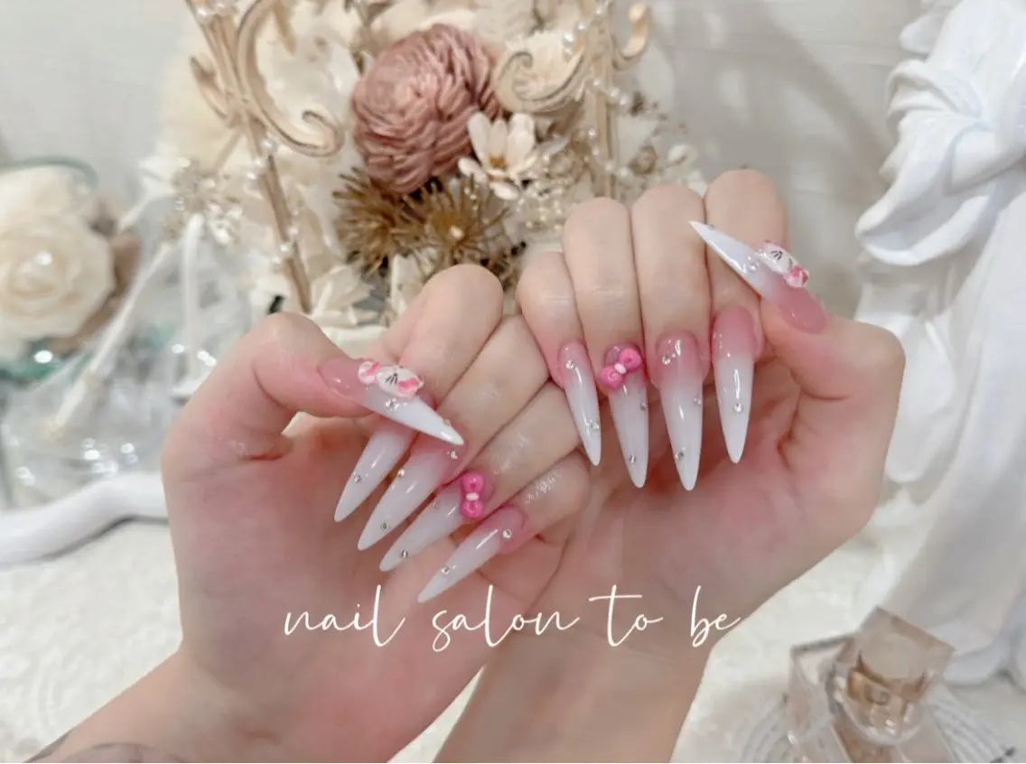 ロング ハンドネイル Nail Salon To Be珈月のネイルデザイン