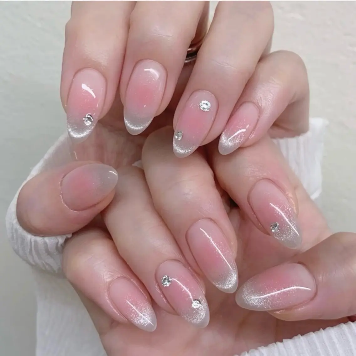 ネイル チークネイル キラキラネイル 韓国ネイル マグネットネイル ミラーネイル ハンドネイル Akina Nail 亀戸のネイルデザイン