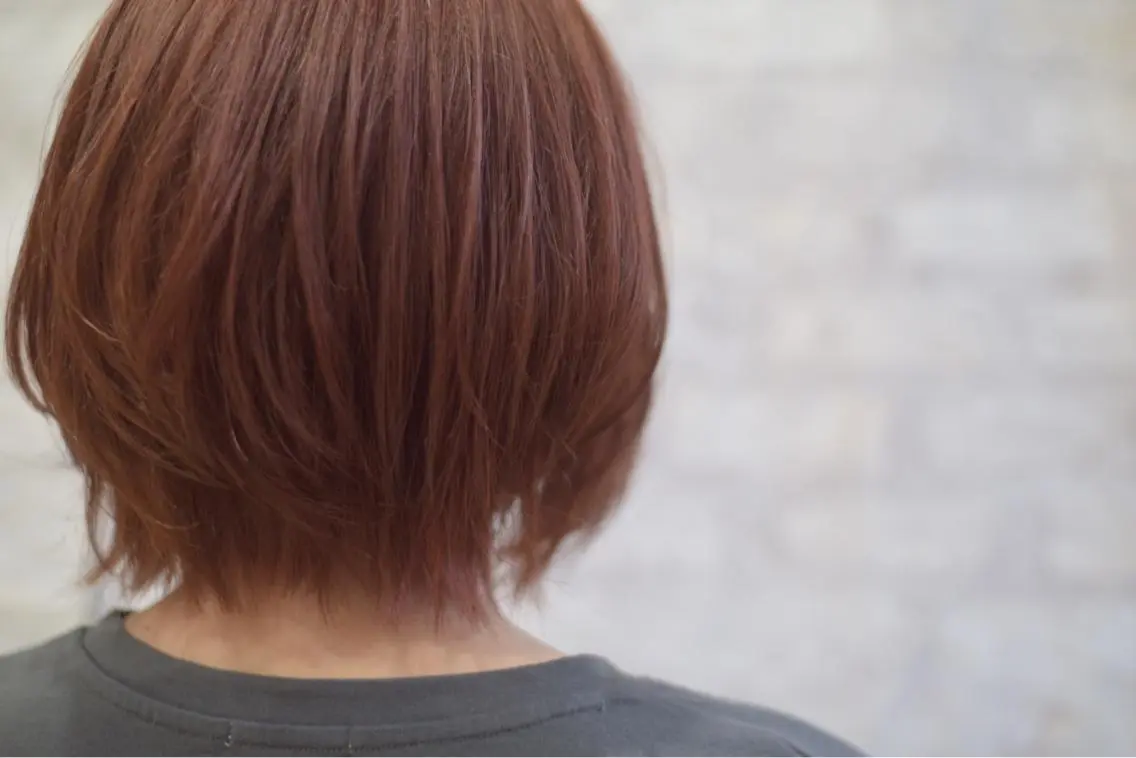 ショート カラー オレンジ SA KIのヘアスタイル