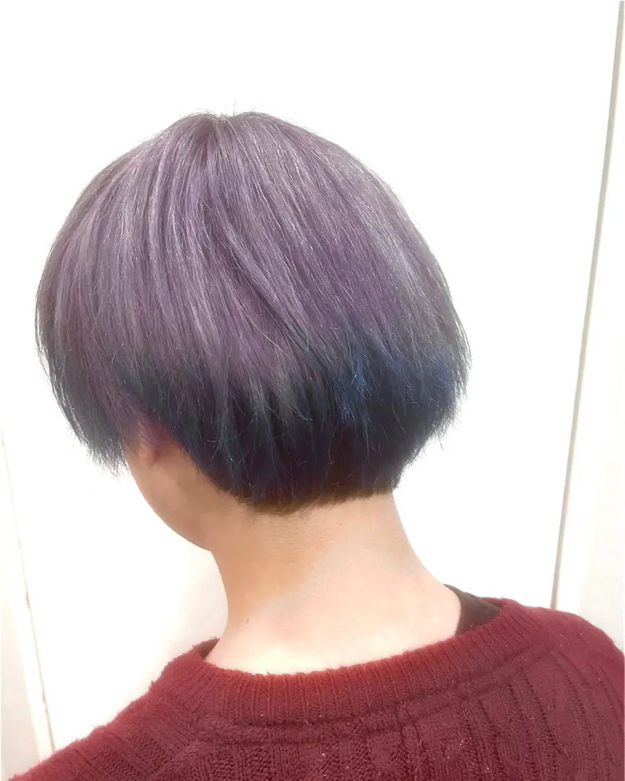 ショート カラー メンズ ブロンド ツートーンカラー 👾メンズカット 近藤あやか👾のヘアスタイル