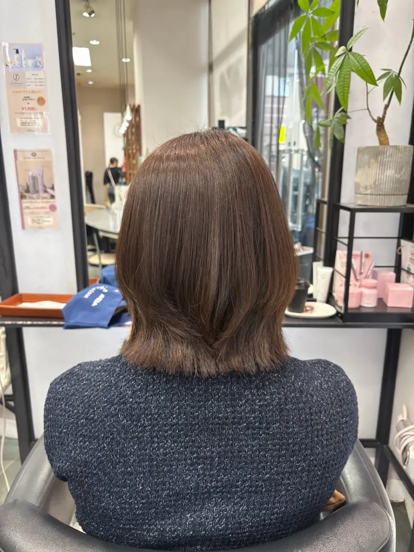 ミディアム ヘアカラー 大橋 遥奈のヘアスタイル