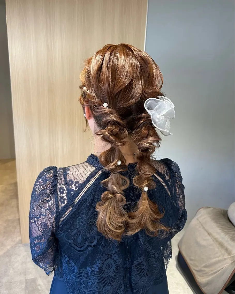 ヘアアレンジ ヘアセット juve.大分/ 秋月ひとはのヘアスタイル