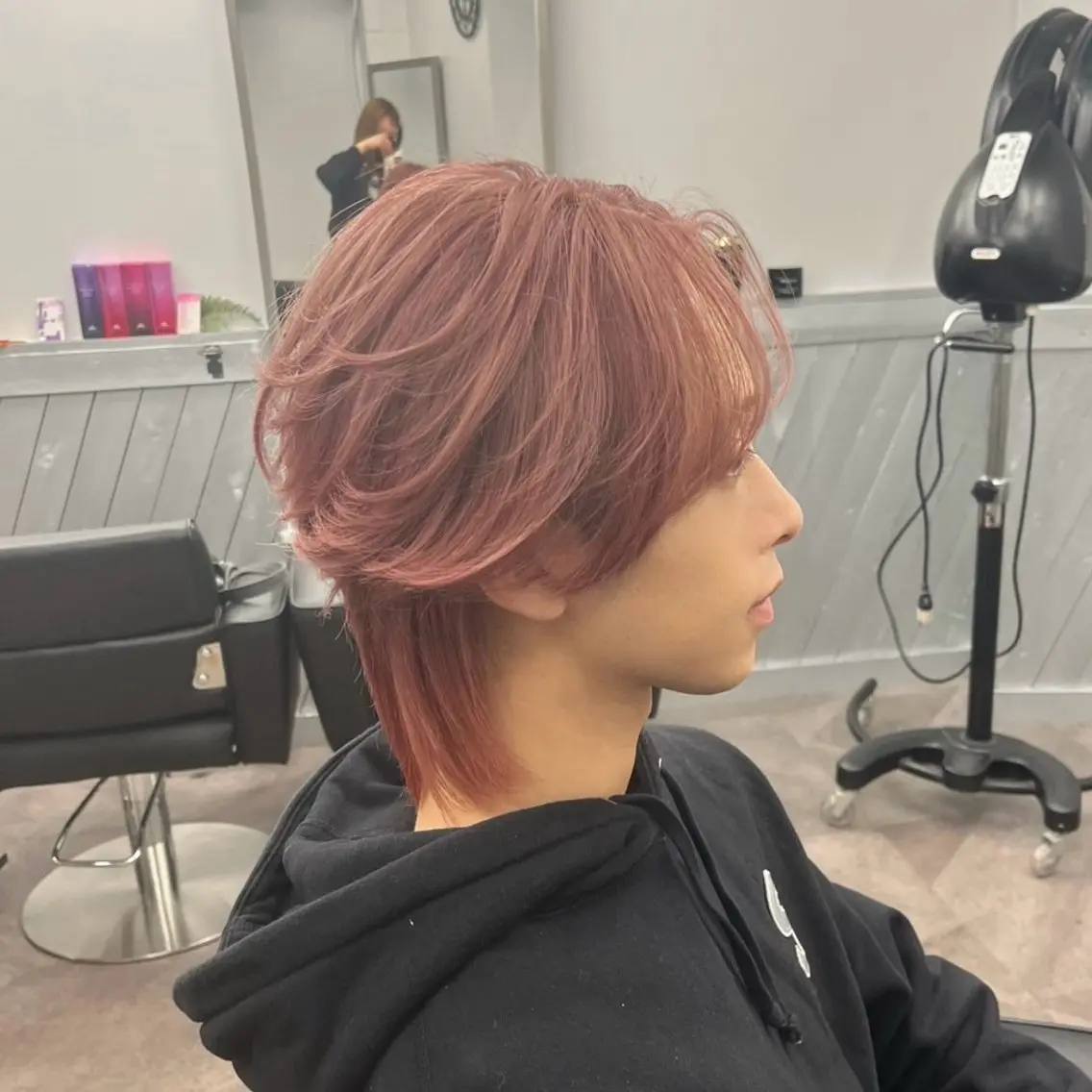 ショート カラー メンズ ダブルカラー 河村 怜奈のヘアスタイル