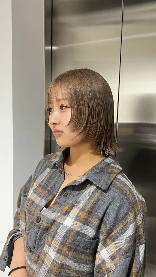 ショート カラー カット ヘアカラー トリートメント 赤みゼロ/透明感 カラー🌿KANTAのヘアスタイル