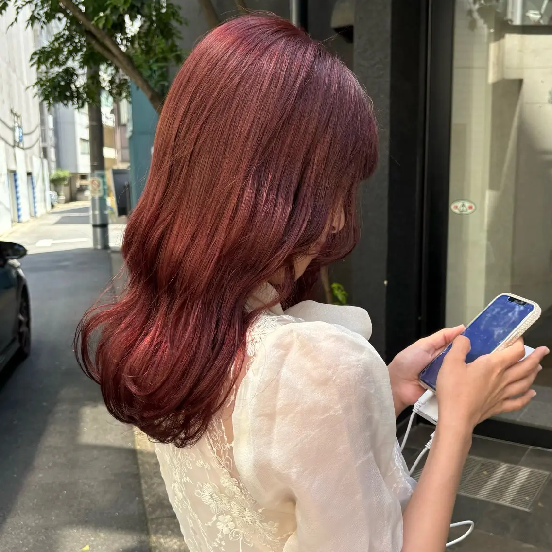 【暖色好きオススメ🩷✨】似合わせカット+高発色暖色カラー+ 𝙨𝙮𝙨𝙩𝙚𝙢 𝙏𝙍の写真