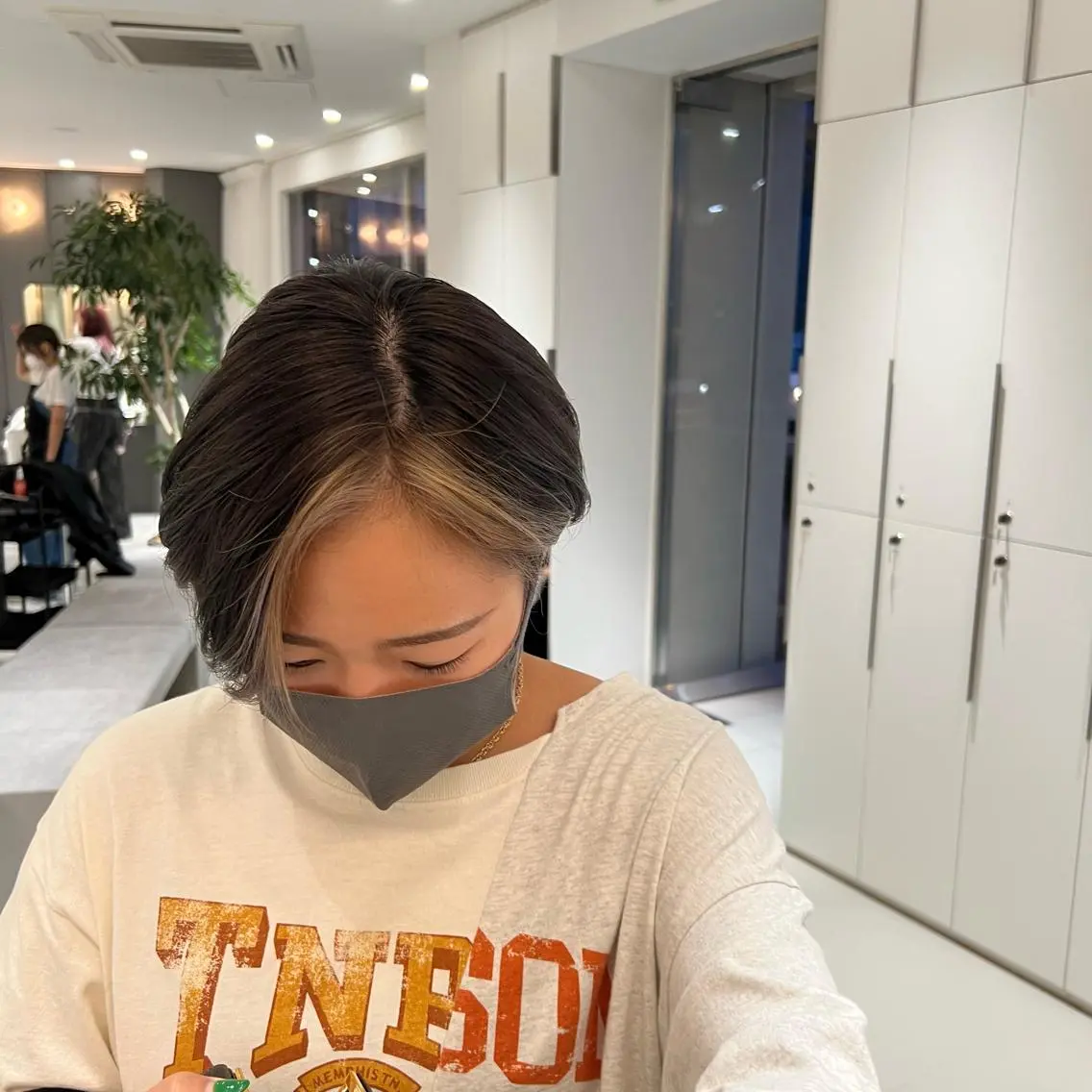 ショート カラー ミストバング ブリーチ ケアブリーチ  フェイスフレーミング 🦄Rena 🦄のヘアスタイル