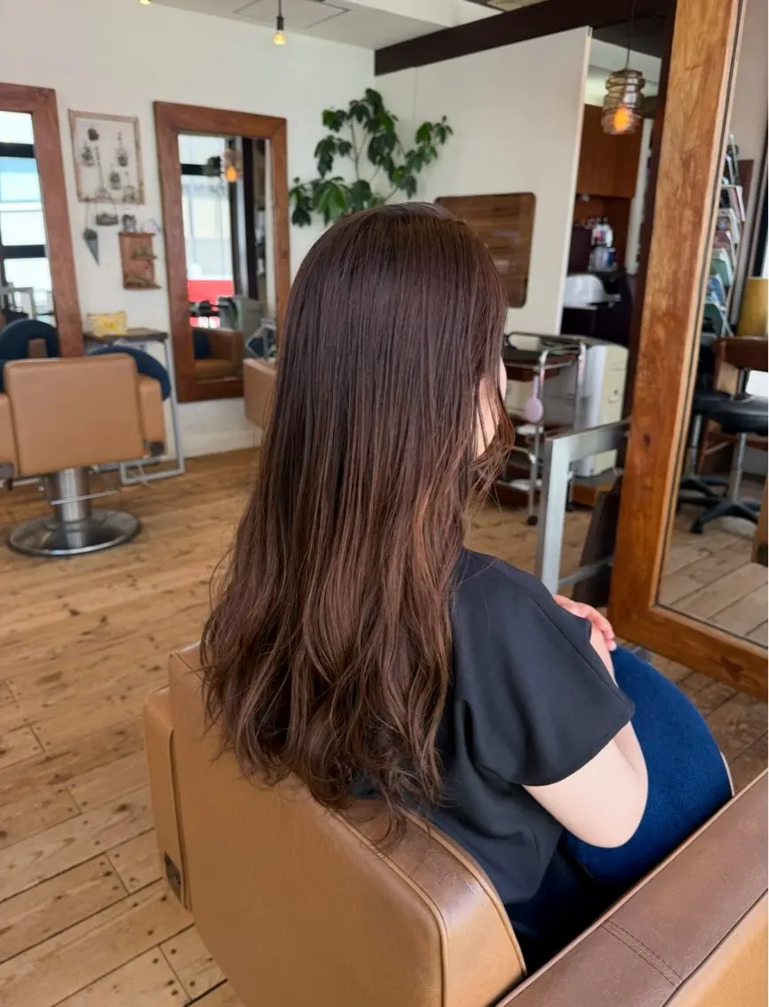 ロング カラー ベージュカラー 【Lattan】 田口未彩のヘアスタイル
